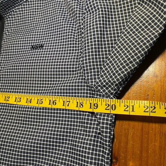 Nike AS Slant FZ Windbreaker Jacket Mens Lightweight Black White Check Sz M - Picture 6 of 12
